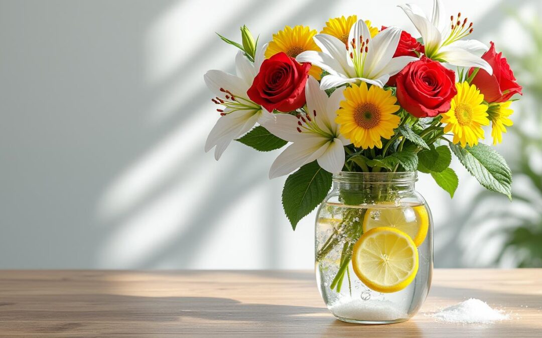Que mettre dans l’eau pour conserver les fleurs coupées plus longtemps ?