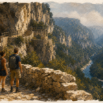 Sentier des jardins suspendus du recatadou : vue sur les gorges de la Beaume