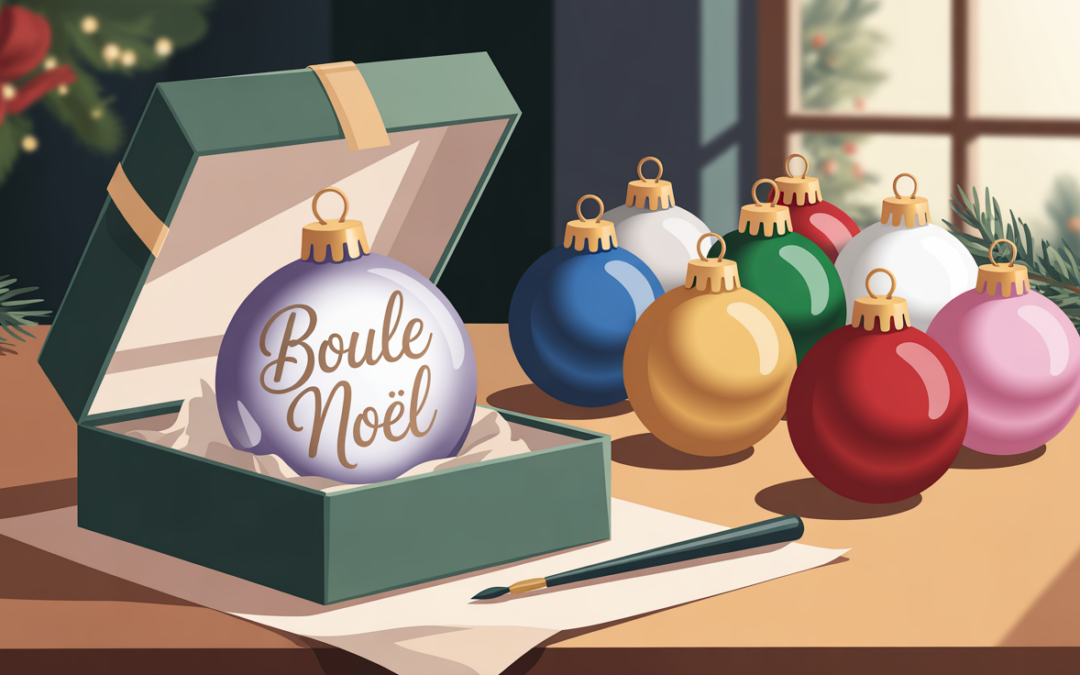 Offrez une boule de Noël personnalisée