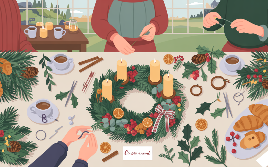 Atelier décoration florale sur le thème « couronne de l’Avent »