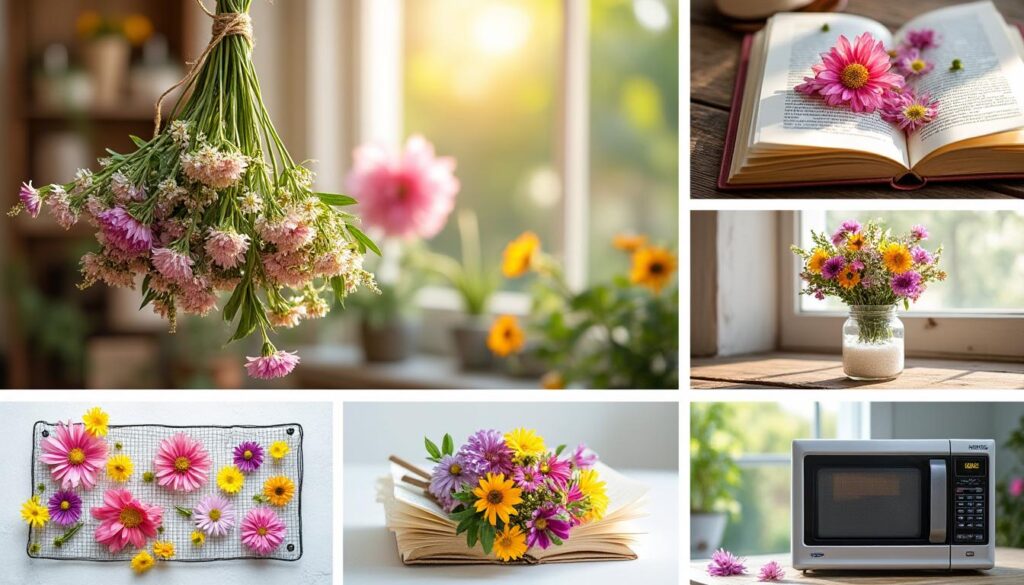 découvrez 5 méthodes faciles et naturelles pour faire sécher des fleurs et conserver leur beauté longtemps. guide pratique pour réussir le séchage de vos fleurs chez vous.