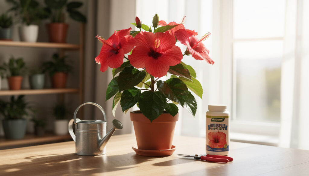 découvrez nos conseils pratiques pour réussir à faire fleurir votre hibiscus d’intérieur et profiter de ses magnifiques fleurs tout au long de l’année.