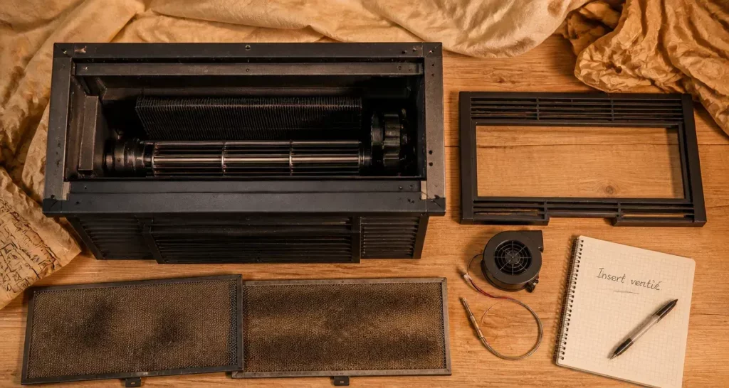 Insert avec ventilateur fonctionnement : cheminée ventilée et chauffage performant