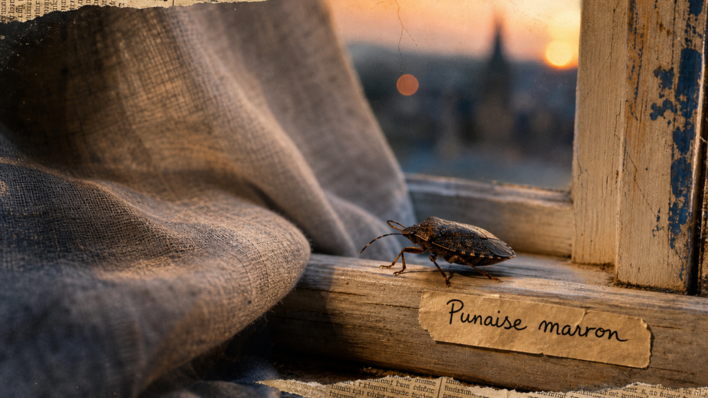 Punaise marron dans la maison : signification et identification sur rideau