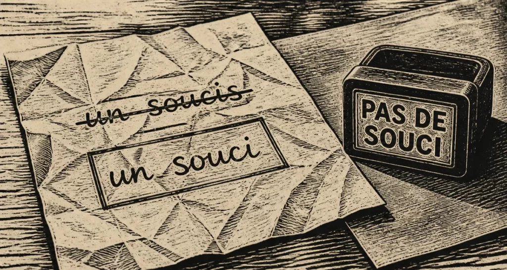 Soucis souci : correction accord infaillible