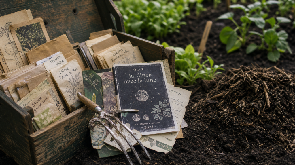 Jardiner avec la lune : jour racines et lune descendante au potager