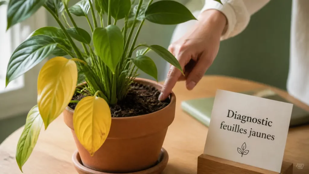 Carence jaunissement des feuilles plantes d intérieur : feuilles jaunes, excès d’eau ou manque de lumière