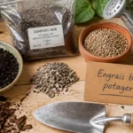 Engrais bio potager : compost, corne broyée et engrais granulaire au potager