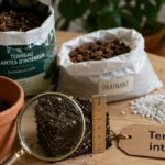 Terreau plantes intérieur drainant et aérant pour plantes d’intérieur en pot avec perlite