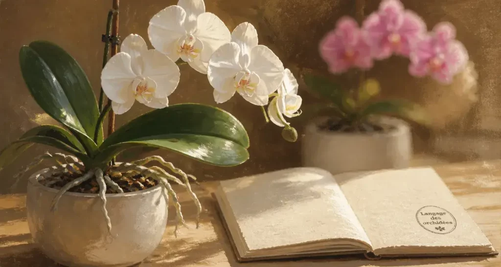 Signification des orchidées : orchidée Phalaenopsis blanche, langage des couleurs
