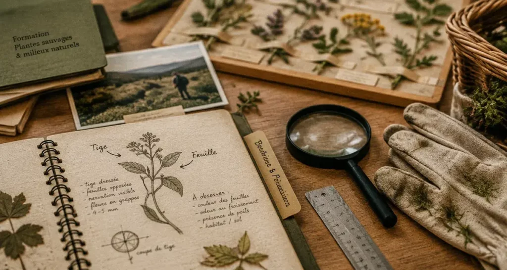 Formation sur les plantes médicinales : sécurité et terrain, matériel de botanique